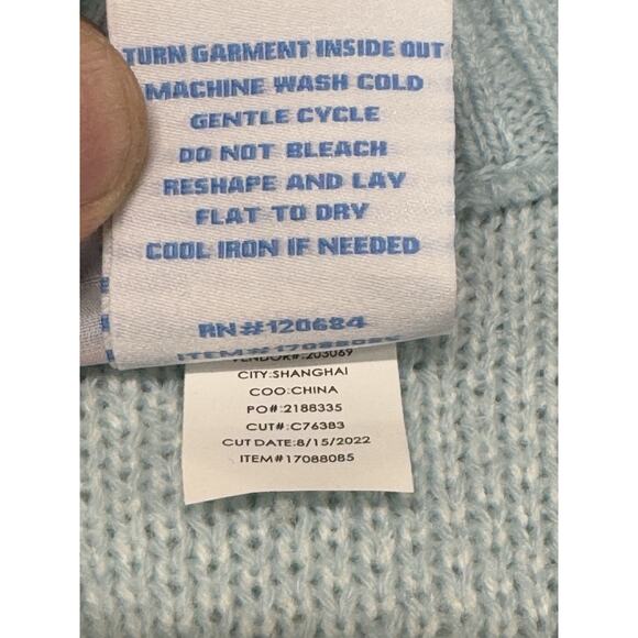 CARE BEARS Women Hot Topic 1X Cloud Chunky Knit Skimmer Cardigan Sweater - Picture 5 of 11